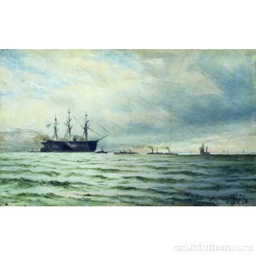 Морской пейзаж. Корабли