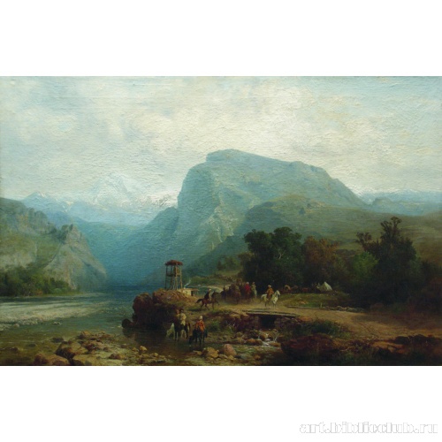 На Кавказе. Казачья застава