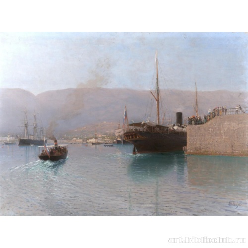 Ялта. Пароход пристает