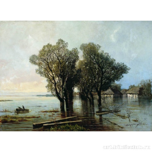 Наводнение в деревне