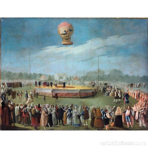Подъем воздушного шара в присутствии Карла IV и двора