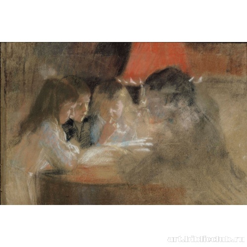 Дети семьи Брандт (у лампы)