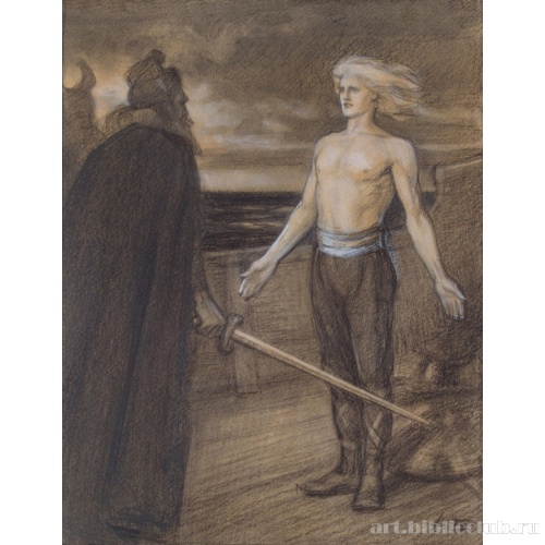 Иллюстрация к поэме Рунеберга «Король Фьялар» (Аллегория)