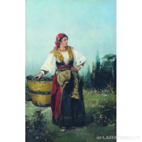 Женщина с корзиной