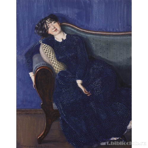 Спящая молодая женщина