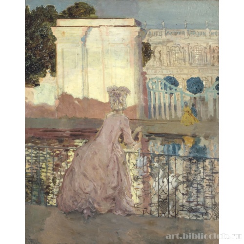 Дама у пруда