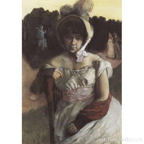 Портрет А.К. Бенуа. Фрагмент