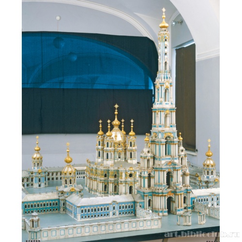 Макет монастыря, выполненный Растрелли