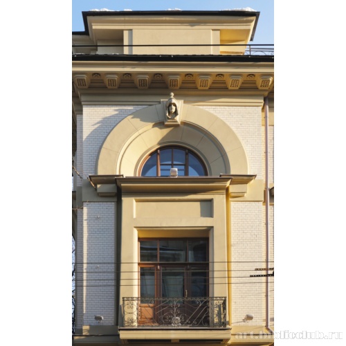 Доходный дом В. И. Грязнова. Фрагмент фасада