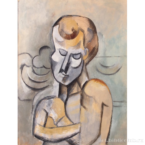 Обнаженный мужчина со скрещенными руками