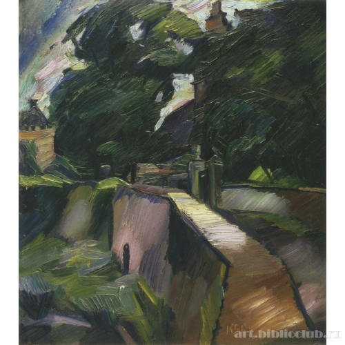 Пейзаж в Опхердикке и усадьба имения Опхердикке