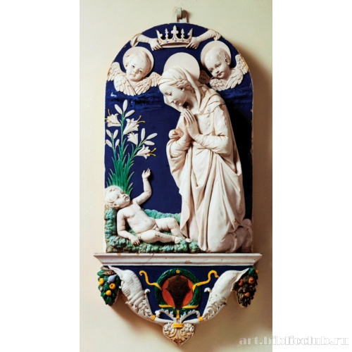 Мария, поклоняющаяся Младенцу (Мадонна лилий)