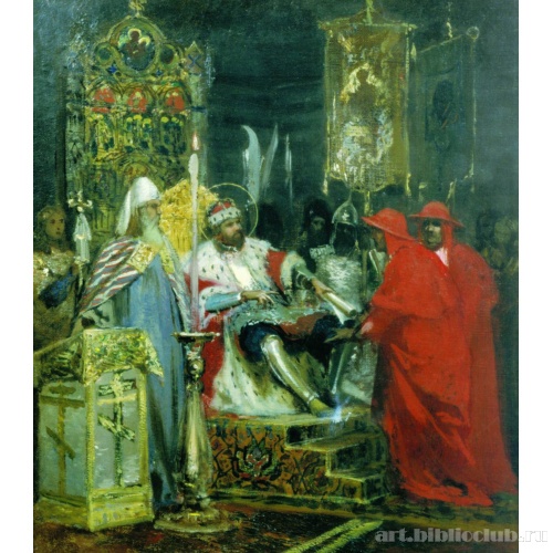 Александр Невский принимает папских легатов