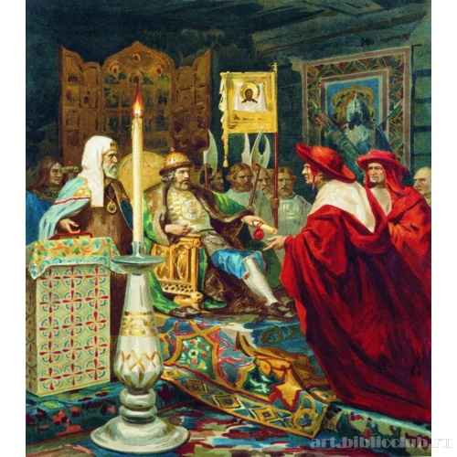 Александр Невский принимает папских легатов