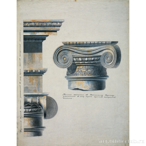 Капитель для павильона Трех Граций