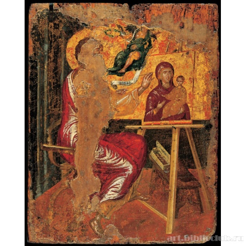 Святой Лука рисует икону с Девой Марией