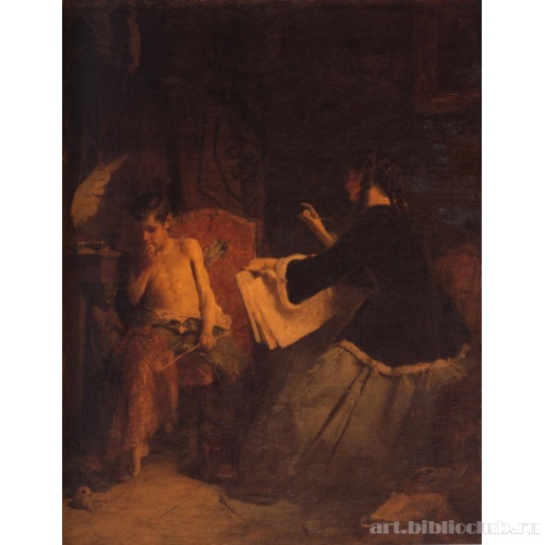 Купидон и художница