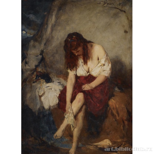 Девушка у реки