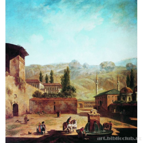 Вид города Бахчисарая