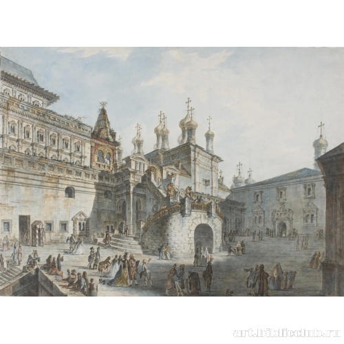 Боярская площадка в Кремле. Вид с западной стороны