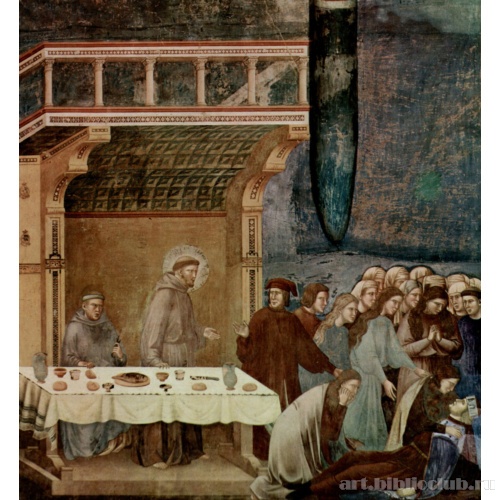 Цикл фресок о жизни св. Франциска Ассизского. Смерть рыцаря из Челано