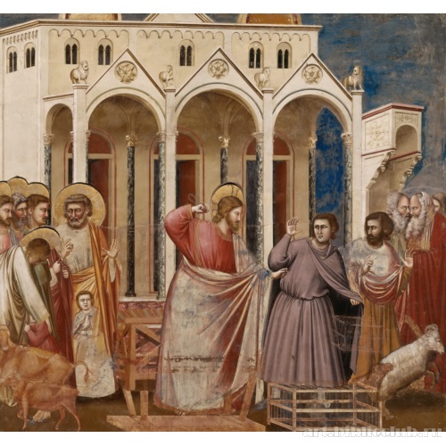 Изгнание торгующих из храма. Фрагмент