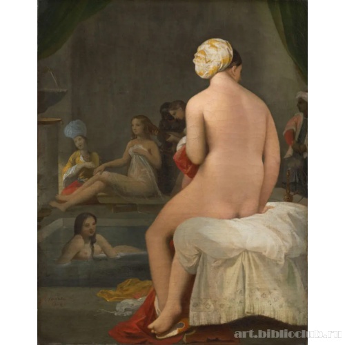 Малая купальщица, интерьер гарема