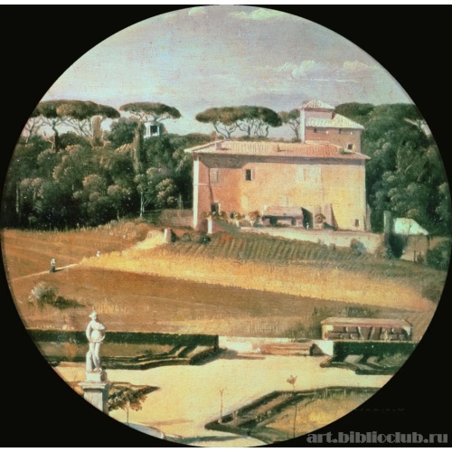 Вид на дом Рафаэля со стороны виллы Боргезе в Риме