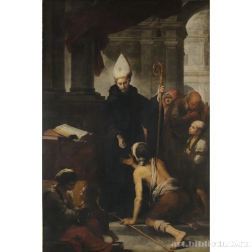 Святой Фома раздает милостыню