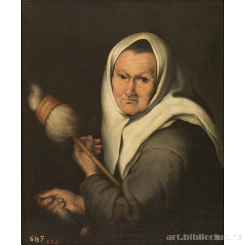 Старуха с прялкой