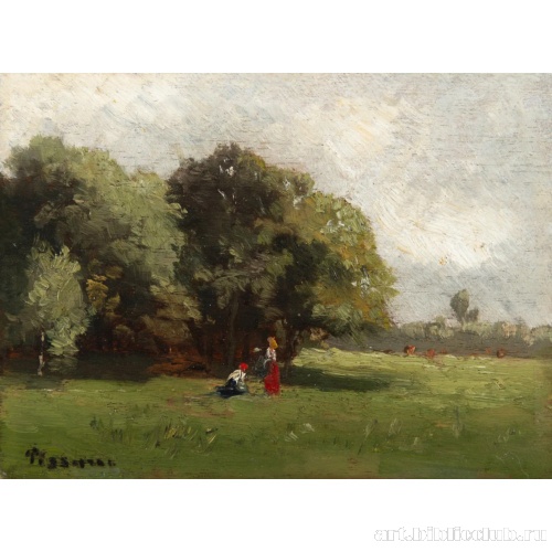 Двое на опушке леса