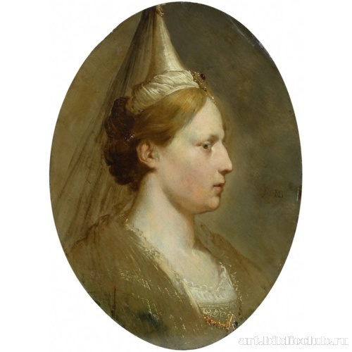 Женщина в восточном головном уборе