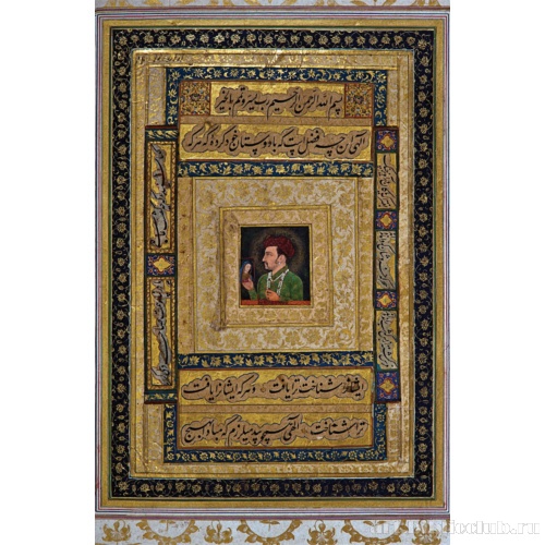 Портрет Джахангира, держащего в руках изображение Девы Марии