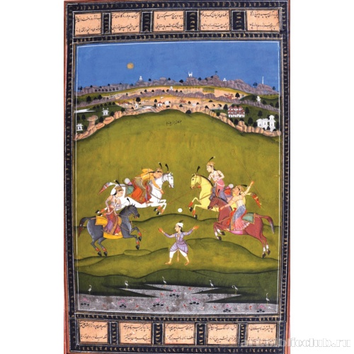 Чанд Биби, играющая в поло