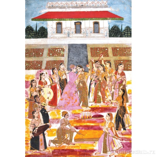 Принц отмечает праздник Холи в гареме