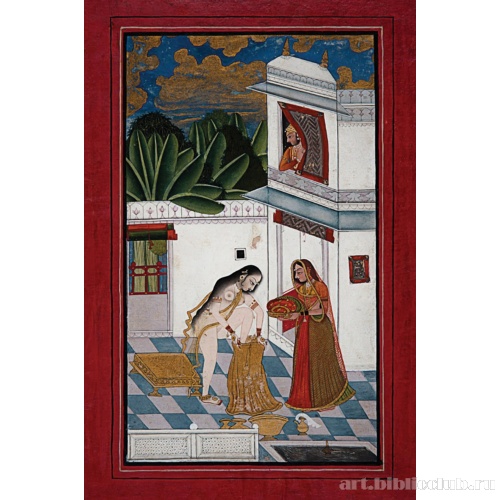 Герой, любующийся прекрасной купальщицей