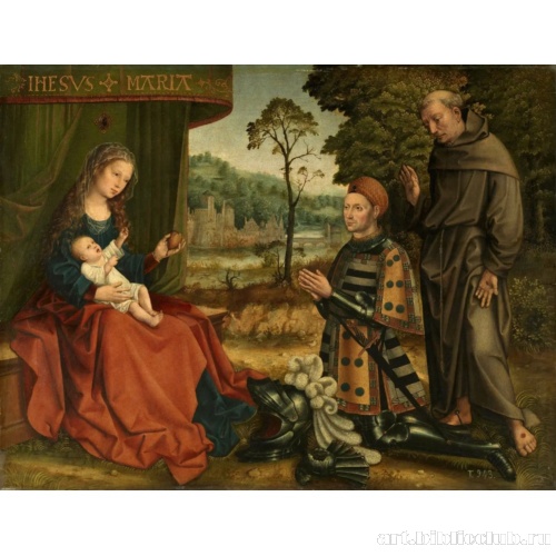 Богоматерь с Младенцем, с Эрнаном Гомесом Давилой и со святым Франциском