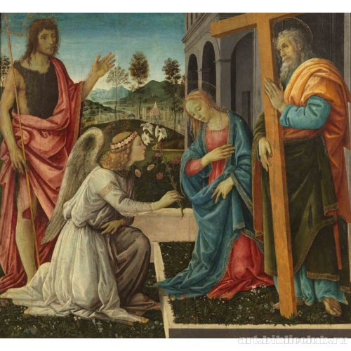 Благовещение со святым Иоанном Крестителем и святым Андреем