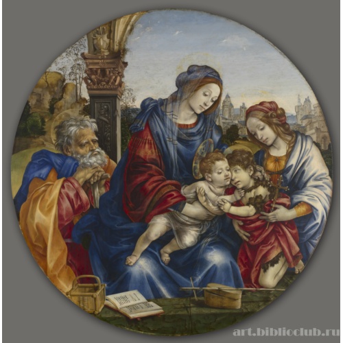 Святое семейство с младенцем Крестителем и святой Маргаритой