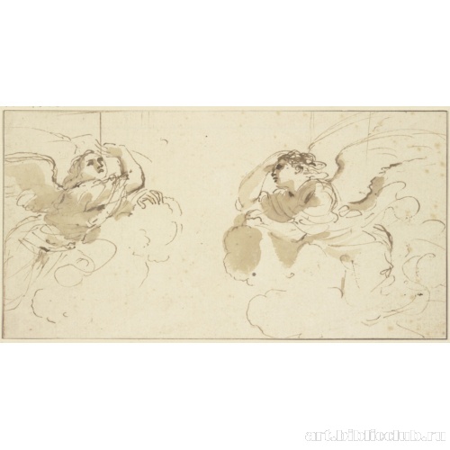 Два ангела в облаках