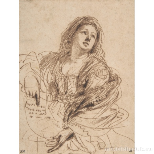 Сивилла со свитком в руках (этюд для персидской сивиллы)