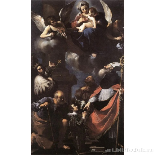 Пред Богородицей с младенцем