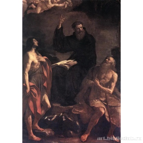 Святой Августин, святой Иоанн Креститель и святой Павел Отшельник