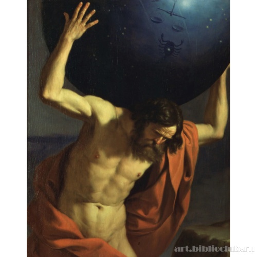 Атлас, держащий небесный глобус