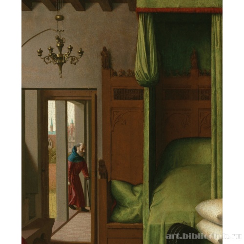 Богоматерь с Младенцем в домашнем интерьере. Фрагмент