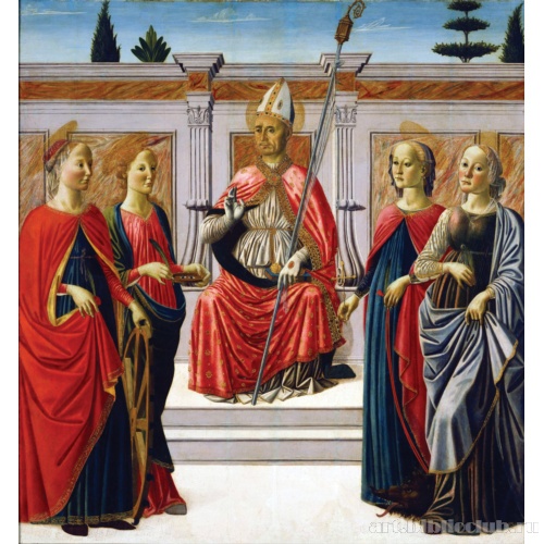 Святой Николай со святыми Екатериной, Луцией, Маргаритой и Аполлонией