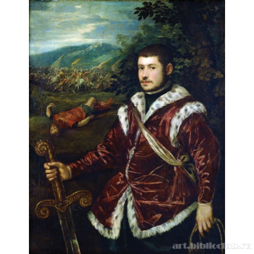 Портрет молодого человека в образе Давида