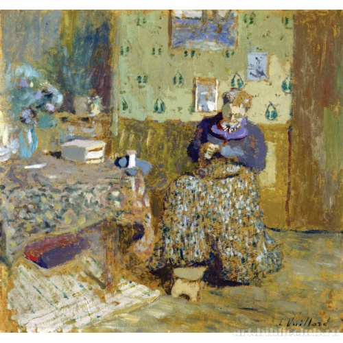 Мадам Вюйар за шитьем