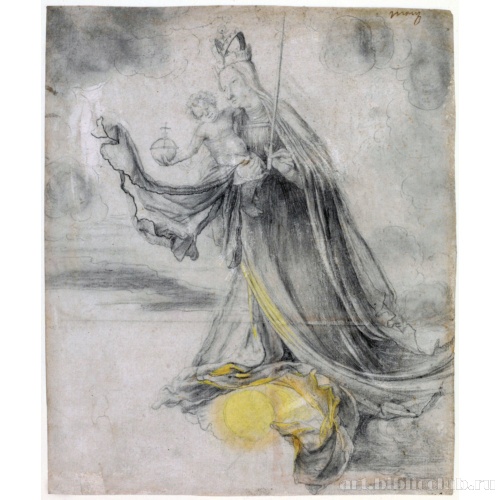 Богоматерь с Младенцем в облаках