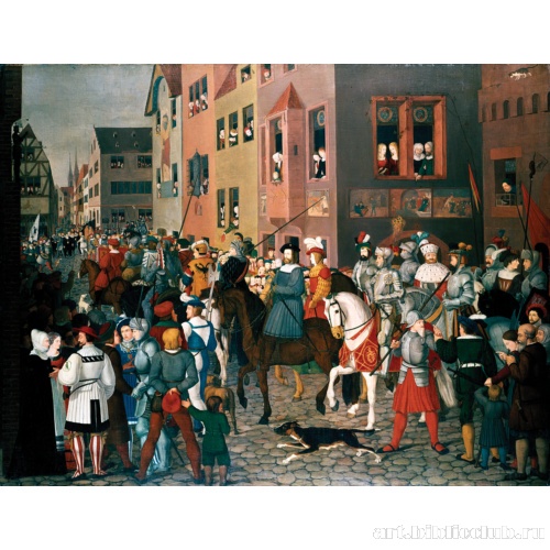 Въезд императора Рудольфа Габсбурга Базель в 1273 г